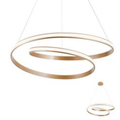 Бронз LED пендел Redo Torsion 01-1796 за трапезария