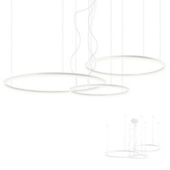 Бял LED пендел Redo Triac 1924-TRIAC за трапезна маса