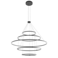 LED пендел REDO 01-2250-DALI ORBIT BLACK 3000K