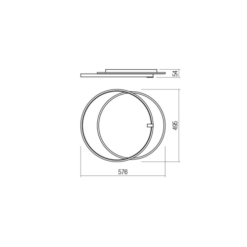 LED плафон SMARTER 01-2659 ARP PL LED 45W 3000K SWH - Image 2