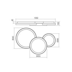 LED плафон SMARTER 01-3375 COMBI CCT BK - Image 2