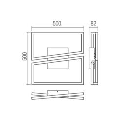LED плафон SMARTER 01-3538 SLASH PL LED 30W CCT 3000/4000/6000K MGD - Image 2