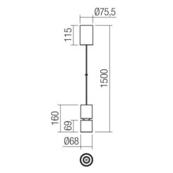 LED пендел SMARTER 01-4060 NAKU 12W 3000K MWH - Image 2