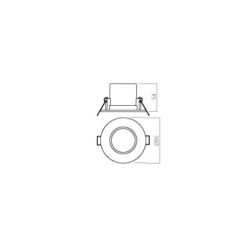 LED луна за вграждане за баня SMARTER 70404 PT07 - Image 2