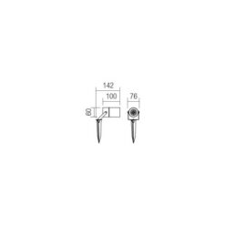 Градински прожектор с колче за земя SMARTER 90183 PIT - Image 2