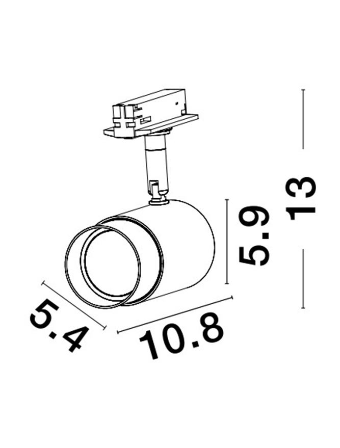 Магнитно тяло Nova Luce 4-WIRES TRACK 9113231 бял детайл 2