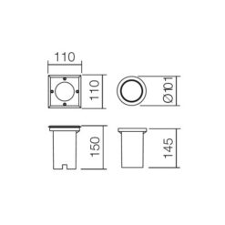 Луна за вграждане в земя SMARTER 9386 LOKKI - Image 2