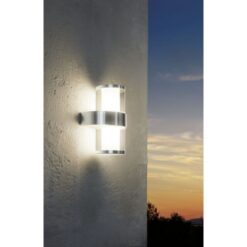Бяло LED фасаден аплик Eglo Beverly за екстериорно осветление