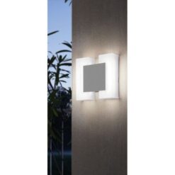 Бяло LED фасаден аплик Eglo Sitia за градина и двор