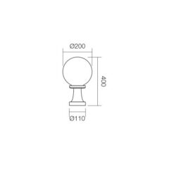 Градински стълб SMARTER 9765 SFERA 200 - Image 2