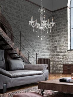 Полилей NOVA LUCE VENEZIA 536801 E14 5x40W IP20 Bulb Excluded D: 58 H1: 67 H2: 130 cm