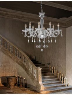 Полилей NOVA LUCE VENEZIA 536802 E14 8x40W IP20 Bulb Excluded D: 70 H1: 68 H2: 130 cm