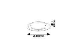 Плафон RABALUX LORNA 3487 LED / 18W, 1700LM, 4000K - Image 4