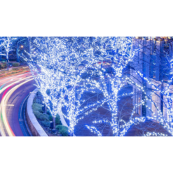 ACA LIGHTING CHRISTMAS 100WE44R RUBBER WIRE 100 LED STRING LIGHTS (PER 10cm), COLD WHITE, CONNECTABLE (MAX 20 SETS), IP44, 10m - Image 2