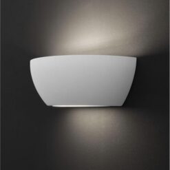 стенен аплик гипс Nova Luce Sandro бял E14