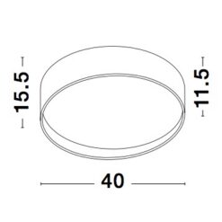 LED Плафон NOVA LUCE FANO 71045001 • 26w • ∅40cm - Image 2