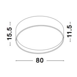 LED Плафон NOVA LUCE FANO 71045003 • 87w • ∅80cm - Image 2