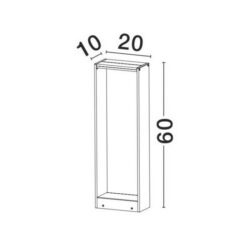 Градински стълб NOVA LUCE TWIN 713121 - Image 3