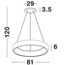 Полилей NOVA LUCE ALBI 8105609 • ∅ 81 • 80w - Image 2