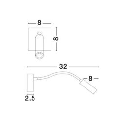 LED Аплик NOVA LUCE MADISON 8128202 - Image 2