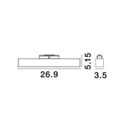 NOVA LUCE - LED модул RIETI 8254416 LED 15 Watt DC24V 528Lm 3000K IP20 - Image 2