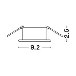 Луна за вграждане NOVA LUCE Enzo 834801 • статична - Image 2