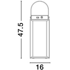 Преносима соларна лампа VERHAL 9002861 • с батерия - Image 4