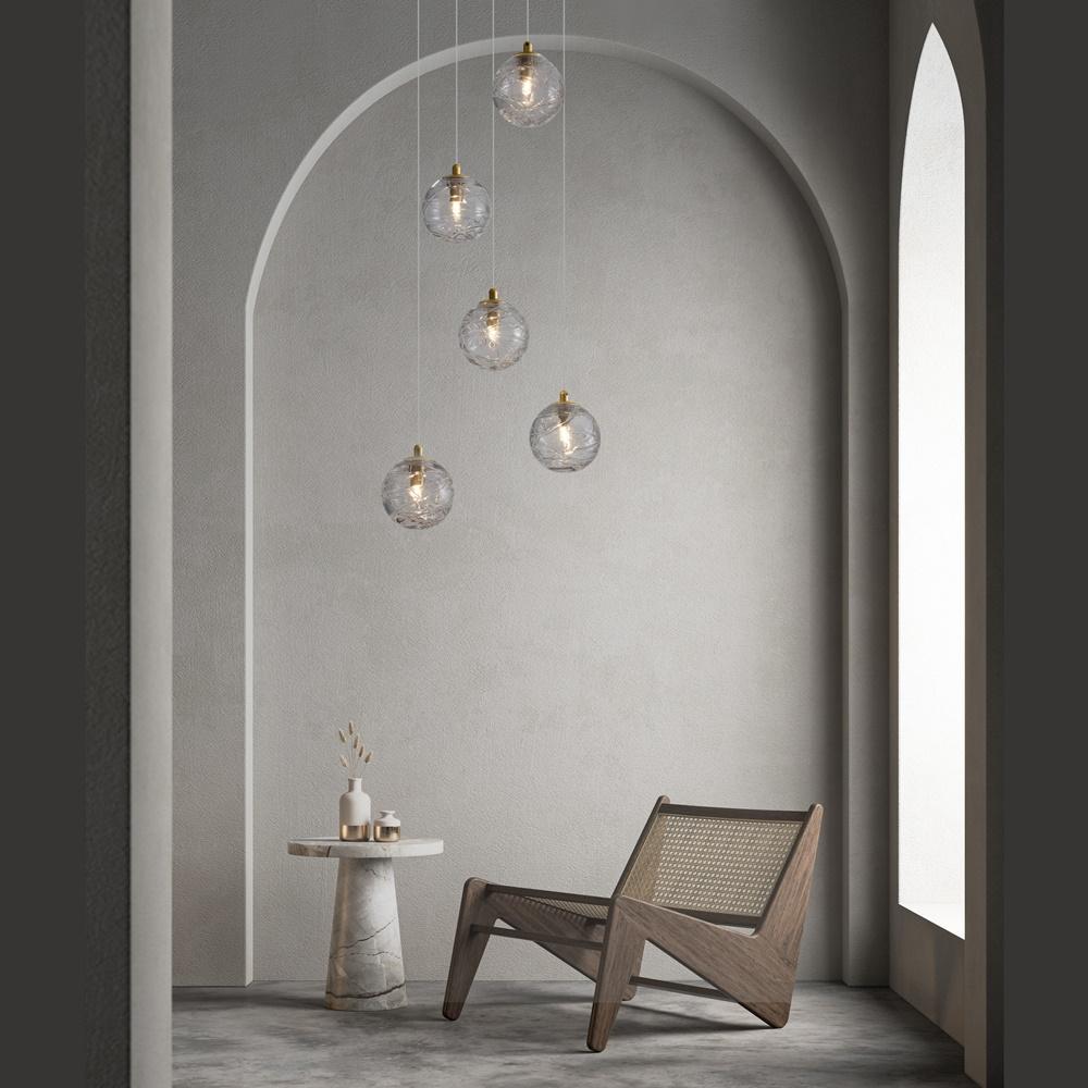 Modern,Interior,Composition,With,Arc,,Armchair,And,Decor.,3d,Render