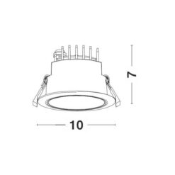 Луна за вграждане NOVA LUCE Carpo 9011761 - Image 2