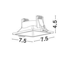 Луна за вграждане NOVA LUCE STAF 9012191 LED GU10 1x10 Watt IP20 220-240 Volt Bulb Excluded - Image 2