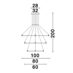 NOVA LUCE - основа за пендел DION 9028803 IP20 Included Driver 350 Watt AC220-240V Output 24V DC - Image 2