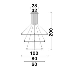 NOVA LUCE - основа за пендел DION 9028923 IP20 Included Driver 350 Watt AC220-240V Output 24V DC - Image 2