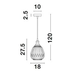 Пендел NOVA LUCE ZARLEY 9066102 - Image 2