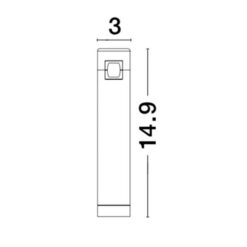 NOVA LUCE - основа и стъкло за полилей BAR 9090281 LED 5 Watt DC24V 300Lm 3000K IP20 - Image 2