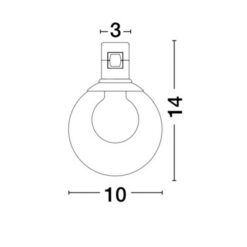 NOVA LUCE - основа и стъкло за полилей MINIMAL 9090283 LED 5 Watt DC24V IP20 380Lm 3000K - Image 2