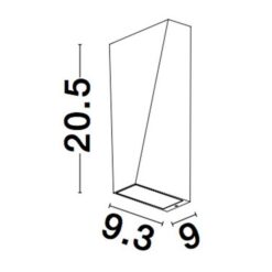 Фасаден аплик Nova Luce VEIRO 9104835 черен детайл 2