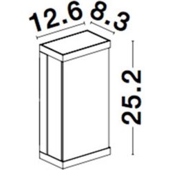 Фасаден аплик Nova Luce BAY 9120711 прозрачен детайл 1
