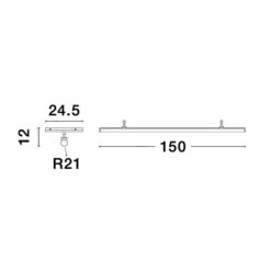 NOVA LUCE - магнитен LED модул RAM 9136123 IP20 3000K 38W DC24V 3040Lm - Image 2