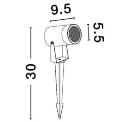 Градински стълб NOVA LUCE DESTRY 9136183 + колче - Image 2