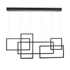 Полилей NOVA LUCE CORNICE 9142765 LED 80W, 4860lm, 3000K IP20 L: 120 H1: 50 H2: 160 cm, с димер