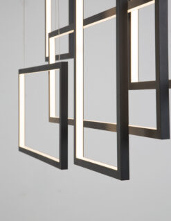 Полилей NOVA LUCE CORNICE 9142765 LED 80W, 4860lm, 3000K IP20 L: 120 H1: 50 H2: 160 cm, с димер - Image 2