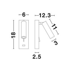 LED Аплик NOVA LUCE FUSE 9170101 - Image 2
