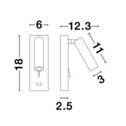 LED Аплик NOVA LUCE FUSE 9170102 - Image 2