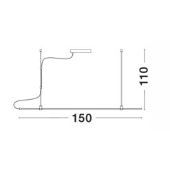 NOVA LUCE - основа за пендел GRAMMI 01 9180563 IP20 Driver 60 Watt AC85-265V - Image 2