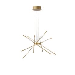 Пендел NOVA LUCE RACCIO 9180782 LED56 W, 4200lm, 3000K, IP20 D: 85 H1: 31 H2: 120 cm, с дистанционно управление