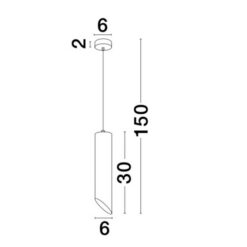 Пендел NOVA LUCE PERO 9184375 GU10, 10W, IP20 - Image 2