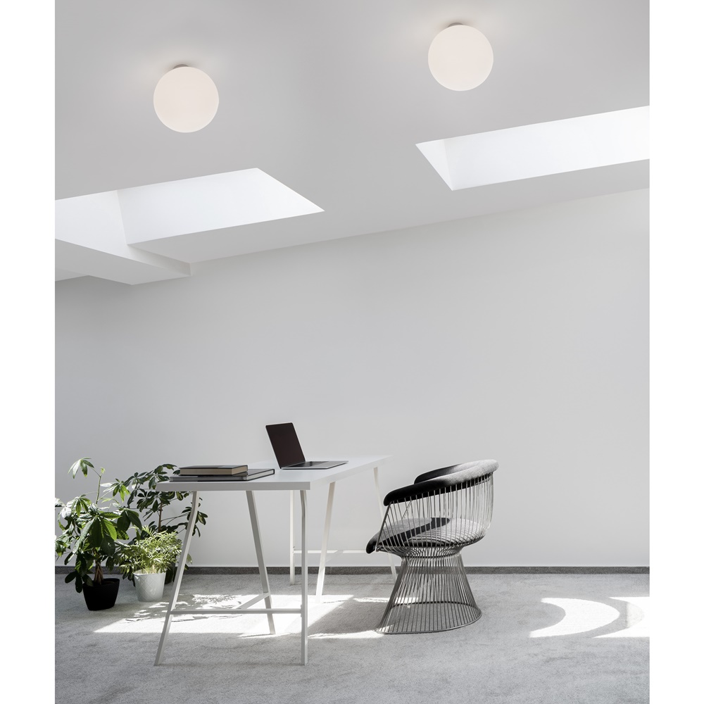 Attic,Home,Office,With,White,Walls,,Simple,Desk,And,Chair
