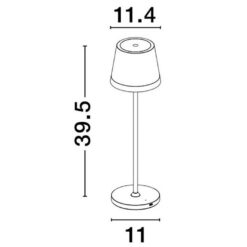 Градинска настолна лампа NOVA LUCE LUCE SEINA 9223405 • с батерия - Image 3