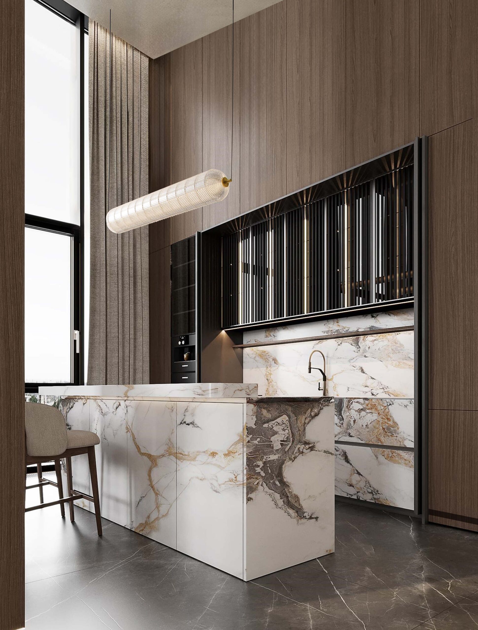 3d,Illustration,Of,High-end,,Luxury,And,Stylish,Apartment,Interior,Architecture,