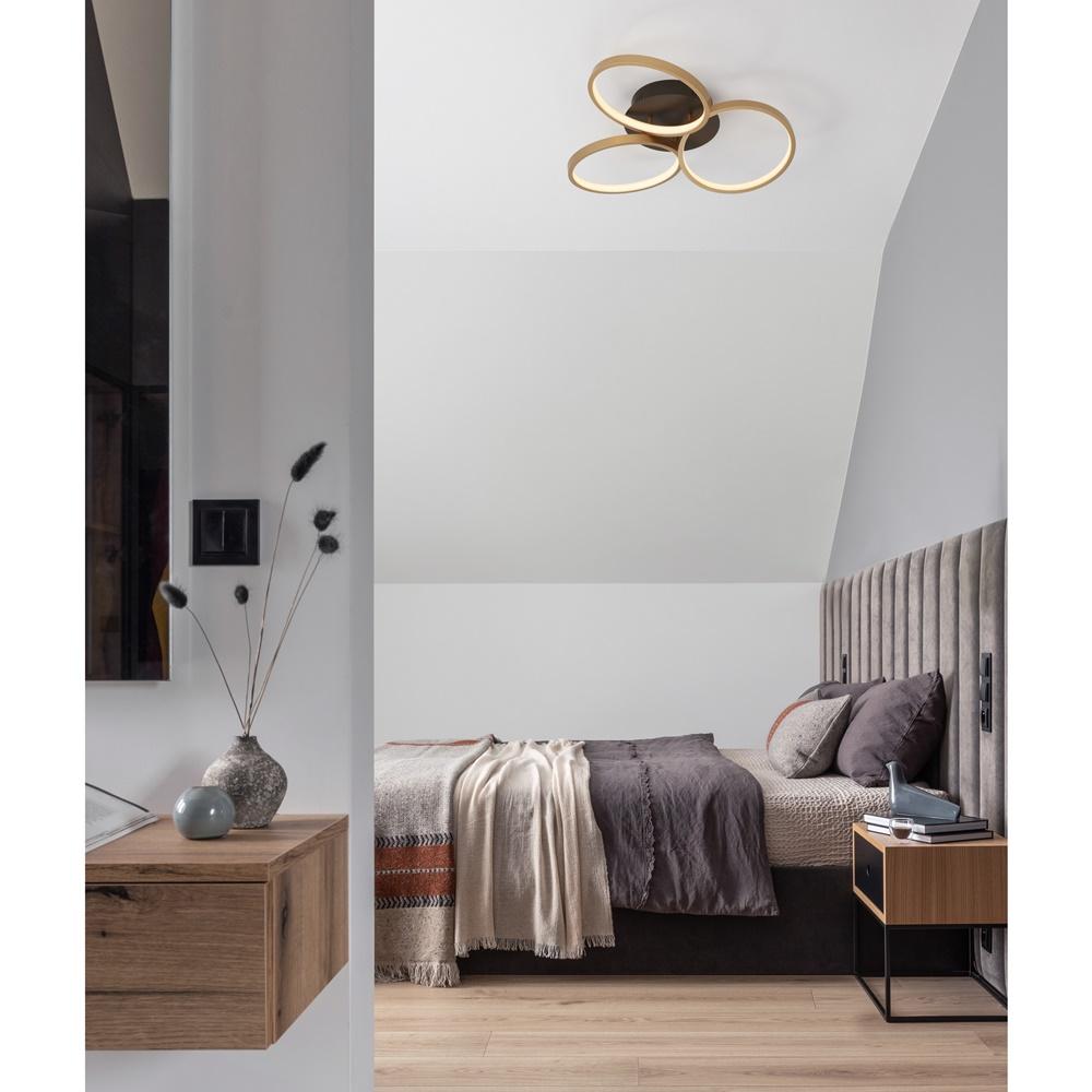 Minimalistic,Composition,Of,Bedroom,Interior,With,Velvet,Bed,,Shelf,,Design